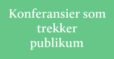 Publikumsvennlige konferansierer kombinerer scenetrening med kjendisstatus, noe som gjør dem til sterke trekkplastre ved store arrangementer. Deres gjenkjennelighet tiltrekker publikum, skaper forventning og bidrar til en profesjonell ramme med høy energi. Å booke en kjent profil som konferansier gir både et engasjerende programlederskap og et sterkt utadrettet ansikt for arrangementet. Disse profilene er vant med livepublikum, medieopptredener og å holde tempoet oppe – uansett arrangementstype. De hever helhetsopplevelsen, skaper kontakt med publikum og bidrar til å gjøre eventet minneverdig. Ideelt for gallaer, jubileer, store bedriftsarrangementer og andre anledninger hvor både innhold og gjennomslagskraft er viktig.